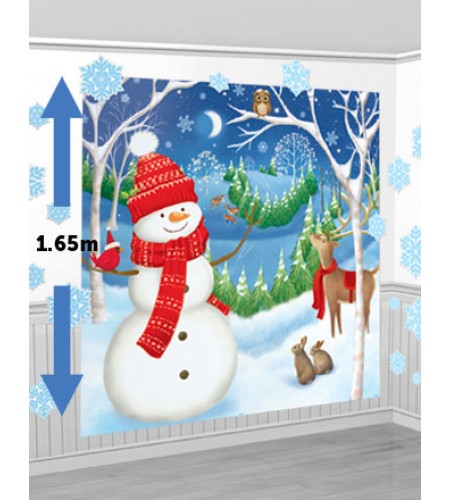 CENÁRIO PAREDE BONECO DE NEVE